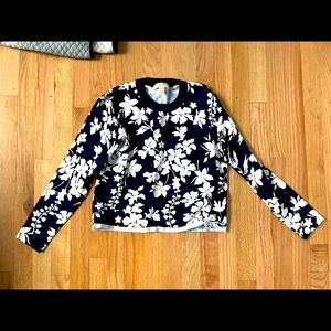 Michael Kors floral cropped sweatshirt